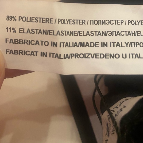 Piazza Italia Black Side Stripe Woman’s Ner-Bianco Pants Trousers Size Small - Picture 9 of 10